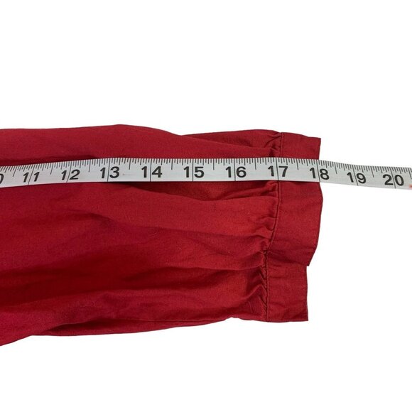 St Johns Bay Women's Cherry Red Top - Picture 7 of 8